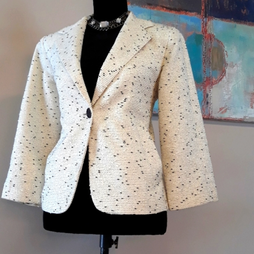 Talbots/ Woven/ Single Button Front Blazer - Picture 9 of 13